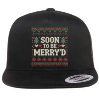 Soon To Be MerryD Engaged Couples Matching Ugly Christmas Flat Bill Trucker Hat