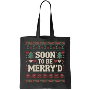 Soon To Be MerryD Engaged Couples Matching Ugly Christmas Tote Bag