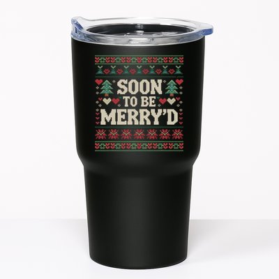 Soon To Be MerryD Engaged Couples Matching Ugly Christmas Tumbler