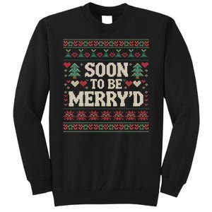 Soon To Be MerryD Engaged Couples Matching Ugly Christmas Tall Sweatshirt