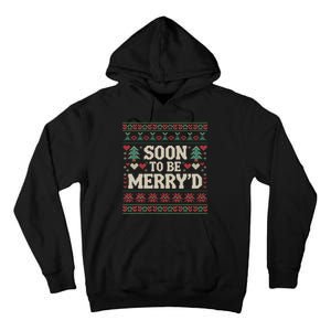 Soon To Be MerryD Engaged Couples Matching Ugly Christmas Tall Hoodie