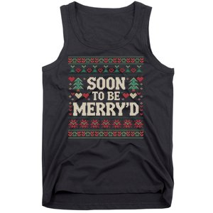 Soon To Be MerryD Engaged Couples Matching Ugly Christmas Tank Top