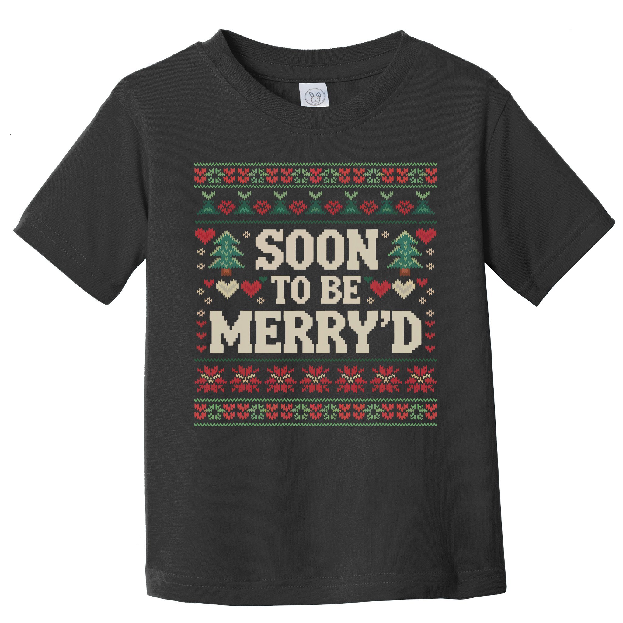 Soon To Be MerryD Engaged Couples Matching Ugly Christmas Toddler T-Shirt