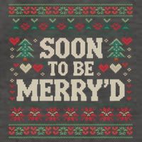 Soon To Be MerryD Engaged Couples Matching Ugly Christmas Vector Backpack