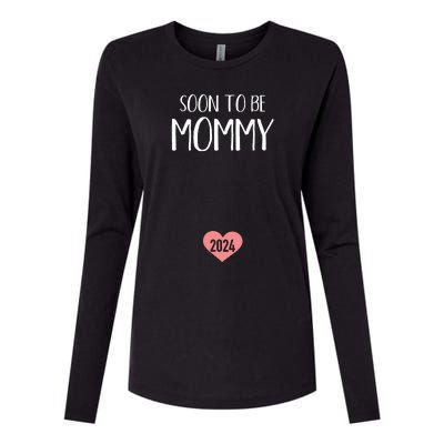 Soon To Be Mommy 2024 For New Mom Womens Cotton Relaxed Long Sleeve T-Shirt