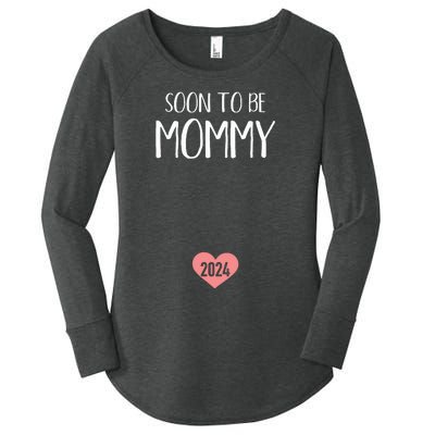 Soon To Be Mommy 2024 For New Mom Women's Perfect Tri Tunic Long Sleeve Shirt