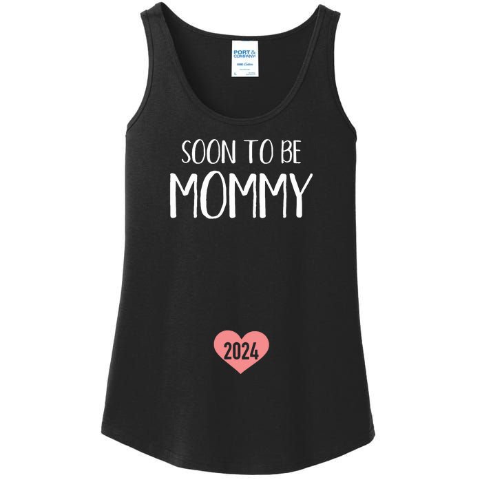 Soon To Be Mommy 2024 For New Mom Ladies Essential Tank