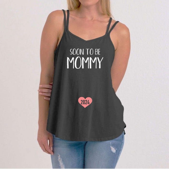 Soon To Be Mommy 2024 For New Mom Women's Strappy Tank