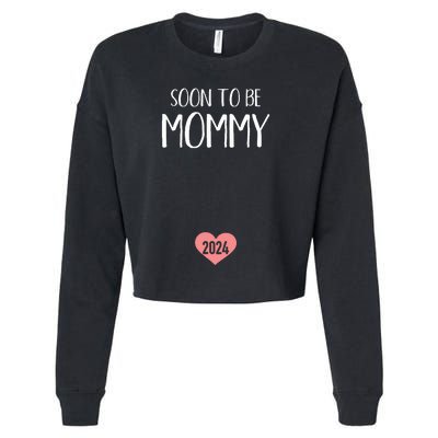 Soon To Be Mommy 2024 For New Mom Cropped Pullover Crew