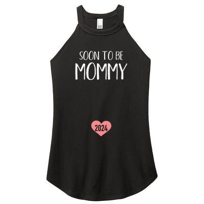 Soon To Be Mommy 2024 For New Mom Women's Perfect Tri Rocker Tank