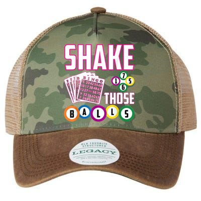 Shake Those Balls Funny Bingo Legacy Tie Dye Trucker Hat