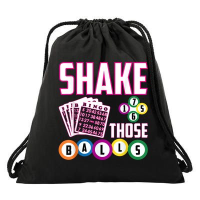 Shake Those Balls Funny Bingo Drawstring Bag