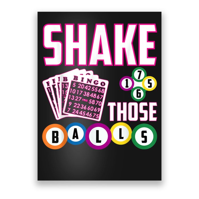 Shake Those Balls Funny Bingo Poster