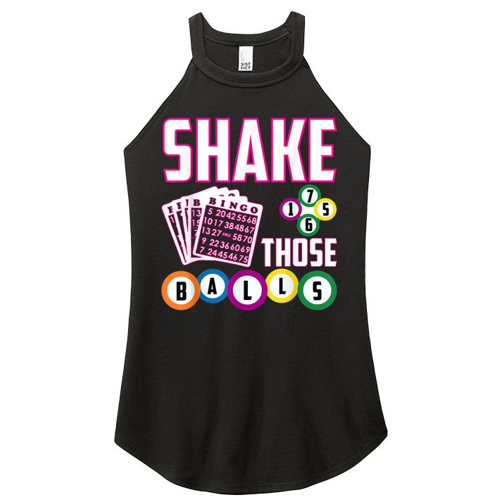 Shake Those Balls Funny Bingo Women's Perfect Tri Rocker Tank