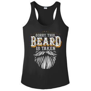 Sorry This Beard Is Taken Country Retro Valentines Day Gift Ladies PosiCharge Competitor Racerback Tank