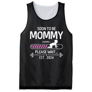 Soon To Be Mommy 2024 Mothers Day First Time Mom Pregnancy Mesh Reversible Basketball Jersey Tank