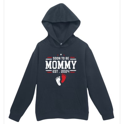 Soon To Be Mommy 2024 New Mom 2024 First Time Mom Urban Pullover Hoodie