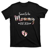 Soon To Be Mommy Est 2024 For Mom Pregnancy Announcement T-Shirt