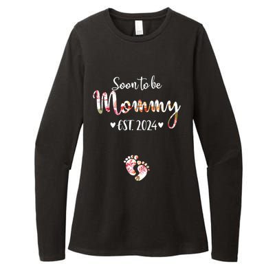 Soon To Be Mommy Est 2024 For Mom Pregnancy Announcement Womens CVC Long Sleeve Shirt