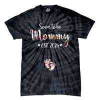 Soon To Be Mommy Est 2024 For Mom Pregnancy Announcement Tie-Dye T-Shirt