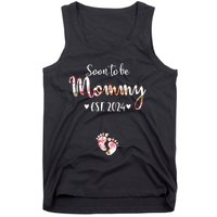 Soon To Be Mommy Est 2024 For Mom Pregnancy Announcement Tank Top