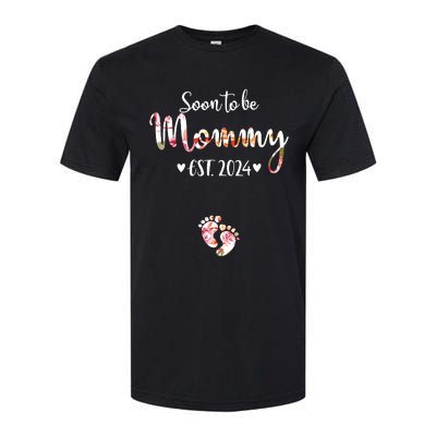 Soon To Be Mommy Est 2024 For Mom Pregnancy Announcement Softstyle CVC T-Shirt