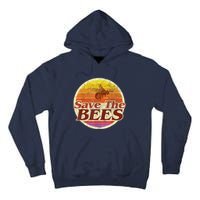 Save The Bees Funny Vintage Retro Distressed Tall Hoodie