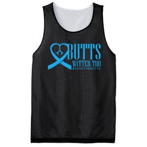 Save The Butts For Colonrectalanal Cancer Mesh Reversible Basketball Jersey Tank