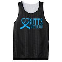 Save The Butts For Colonrectalanal Cancer Mesh Reversible Basketball Jersey Tank