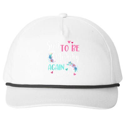 Soon To Be Mommy Again 2024 Mothers Day Snapback Five-Panel Rope Hat