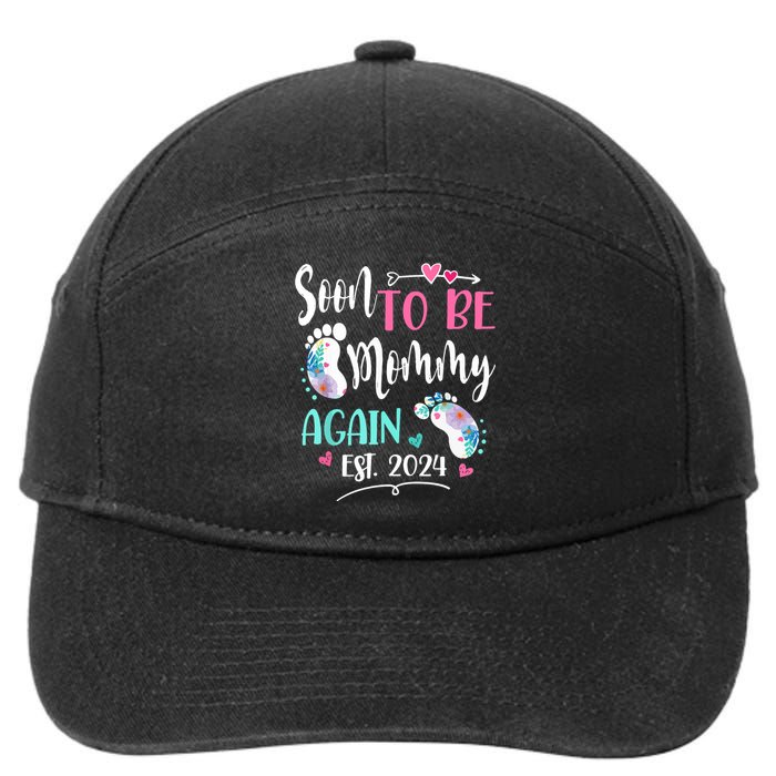 Soon To Be Mommy Again 2024 Mothers Day 7-Panel Snapback Hat