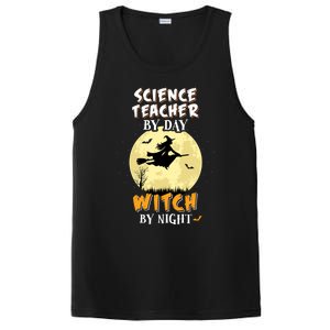 Science Teacher By Day Witch By Night Cute Gift School PosiCharge Competitor Tank