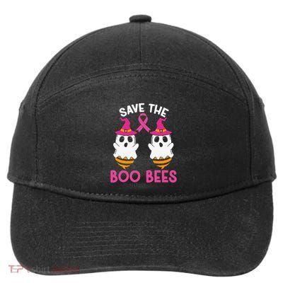 Save The Boobees Boo Bees Breast Cancer Awareness Halloween 7-Panel Snapback Hat