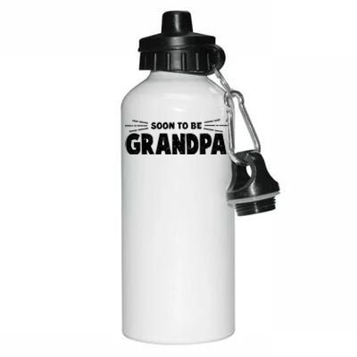 Soon To Be Grandpa Great Gift Aluminum Water Bottle 