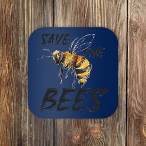 Save The Bees Mass Extinction Honey Hives Earth Day Love Coaster