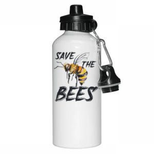 Save The Bees Mass Extinction Honey Hives Earth Day Love Aluminum Water Bottle