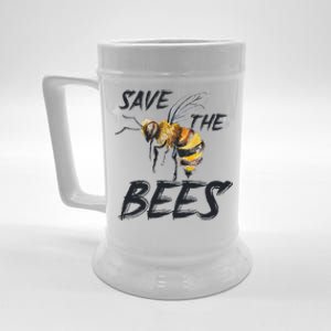 Save The Bees Mass Extinction Honey Hives Earth Day Love Beer Stein