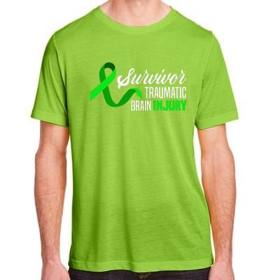 Survivor Traumatic Brain Injury Awareness TBI Survivor Adult ChromaSoft Performance T-Shirt