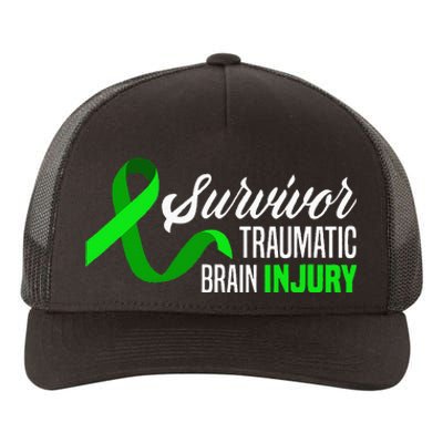 Survivor Traumatic Brain Injury Awareness TBI Survivor Yupoong Adult 5-Panel Trucker Hat