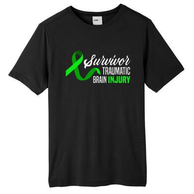 Survivor Traumatic Brain Injury Awareness TBI Survivor Tall Fusion ChromaSoft Performance T-Shirt