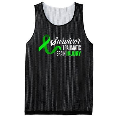 Survivor Traumatic Brain Injury Awareness TBI Survivor Mesh Reversible Basketball Jersey Tank