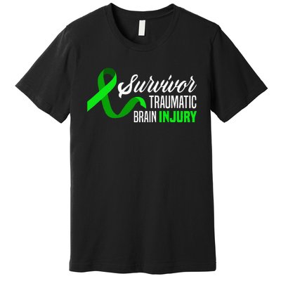 Survivor Traumatic Brain Injury Awareness TBI Survivor Premium T-Shirt