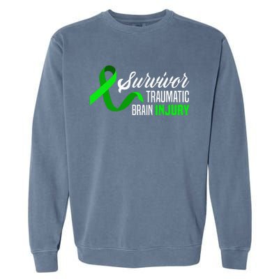 Survivor Traumatic Brain Injury Awareness TBI Survivor Garment-Dyed Sweatshirt