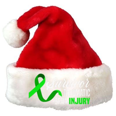 Survivor Traumatic Brain Injury Awareness TBI Survivor Premium Christmas Santa Hat