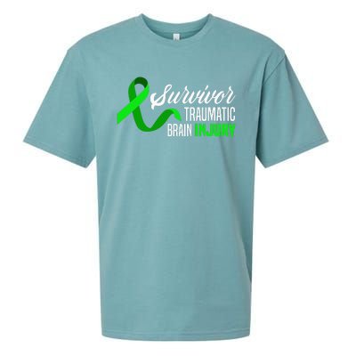 Survivor Traumatic Brain Injury Awareness TBI Survivor Sueded Cloud Jersey T-Shirt