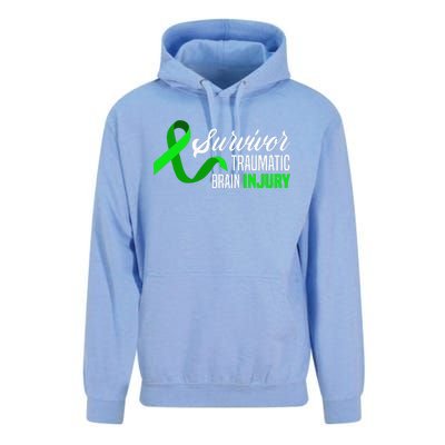 Survivor Traumatic Brain Injury Awareness TBI Survivor Unisex Surf Hoodie