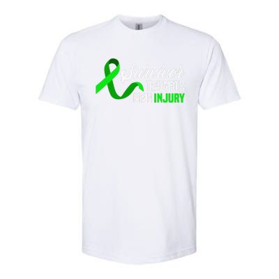 Survivor Traumatic Brain Injury Awareness TBI Survivor Softstyle CVC T-Shirt