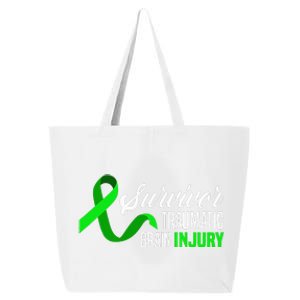 Survivor Traumatic Brain Injury Awareness TBI Survivor 25L Jumbo Tote