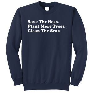 Save The Bees Plant More Trees Earth Day Gift Sweatshirt