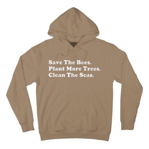 Save The Bees Plant More Trees Earth Day Gift Hoodie